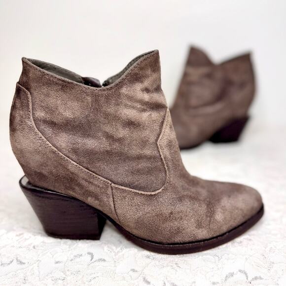 Ash Shoes - ASH Moka Ankle Booties Leather Heels Zipper Western Boots EU 37.5 | US 7 - 7.5